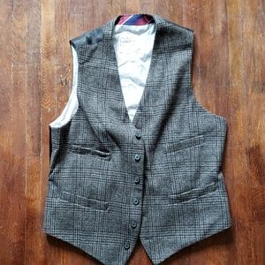 Glen Plaid Gray Vest